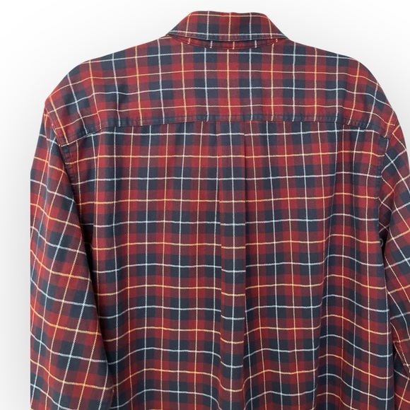 L.L. Bean Traditional Fit 100% Cotton Plaid Flannel Button Down Shirt L-Reg - Picture 3 of 7